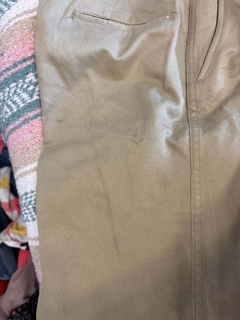 K: Original WWII Korean War US Army Chino Cotton Pants 34 not 32 - Picture 10 of 10